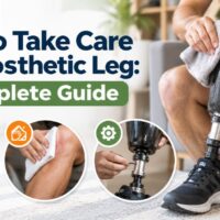 how to take care of a prosthetic leg