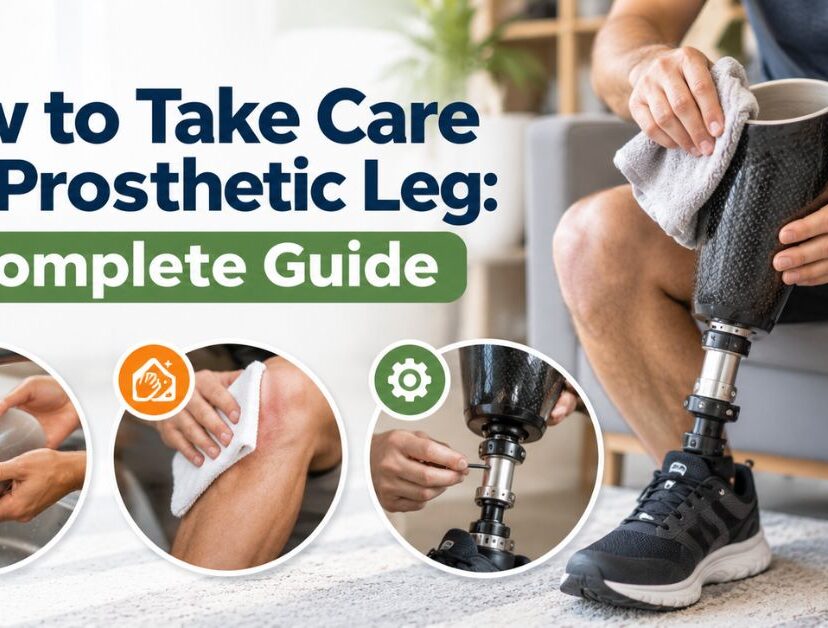 how to take care of a prosthetic leg