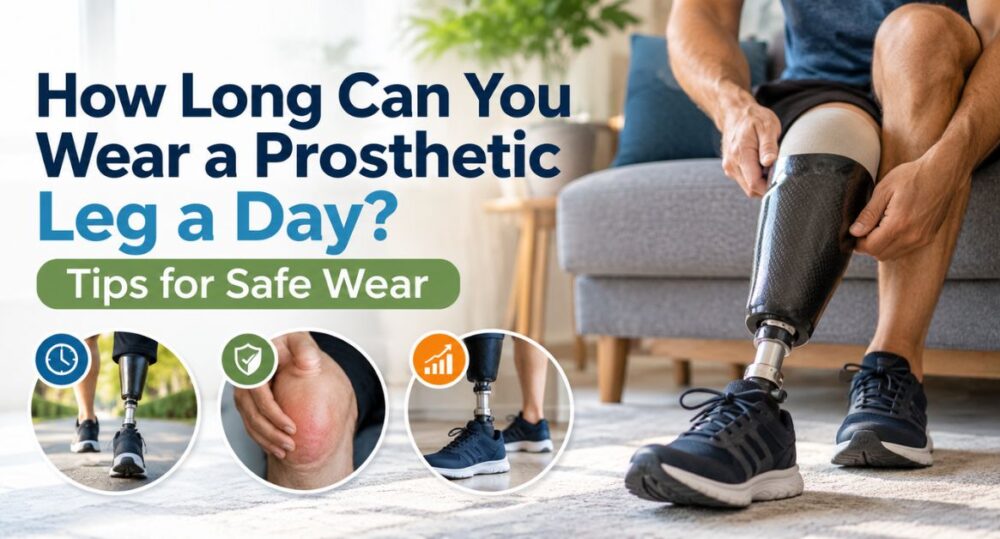 how long can you wear a prosthetic leg a day