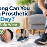 how long can you wear a prosthetic leg a day