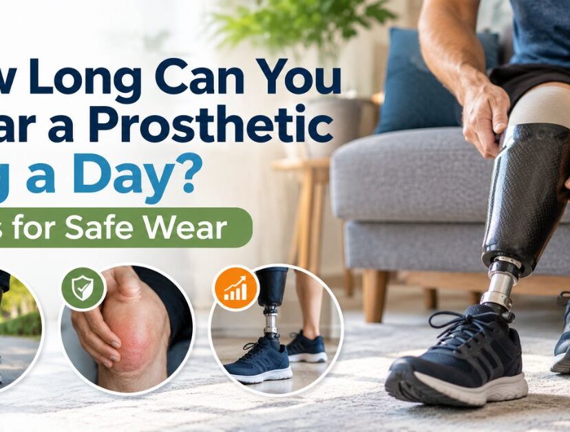 how long can you wear a prosthetic leg a day